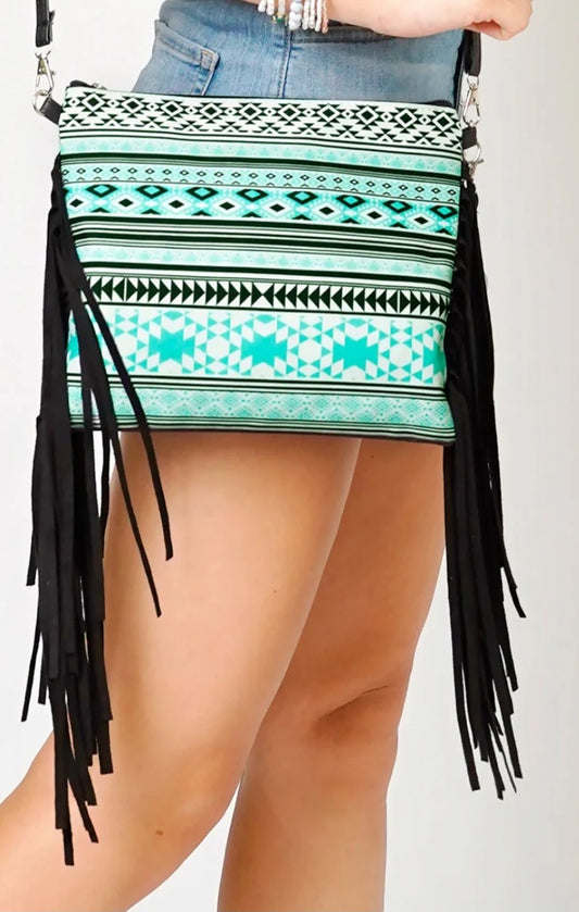 2 in 1 Fringe Crossbody