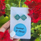 Turquoise Clover Studs