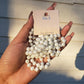 Beaded 60in. Necklace (White)