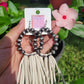 Beaded Tassel Earrings (Ivory)