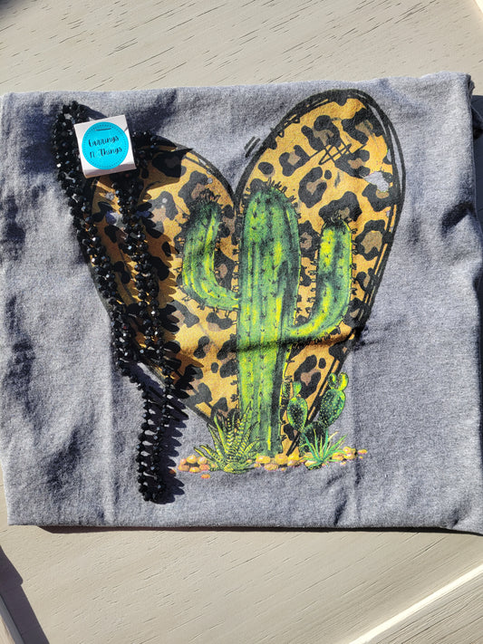 Leopard Heart T-Shirt