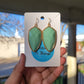 Arrow Earrings (Mint Green)